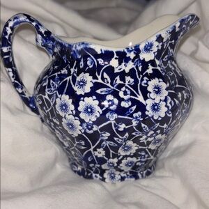 Royal Crownford Calico Blue Floral Ceramic Creamer